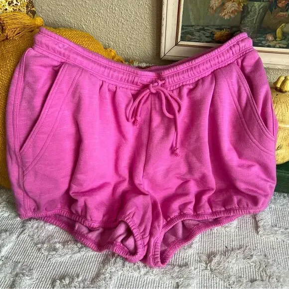 Daily Practice by Anthropologie NEW Grace Bloomer Shorts in Pink Size M - Picture 2 of 8